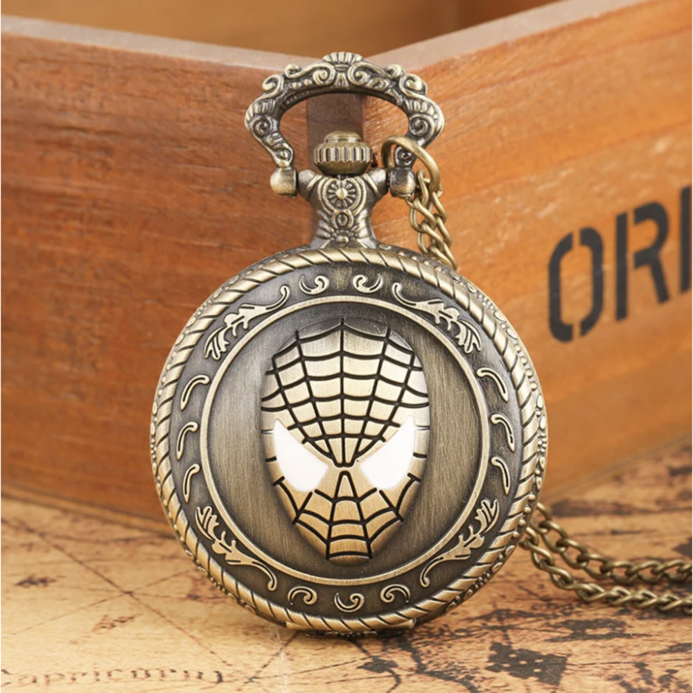Spiderman Pocket Watch NEW Gift Marvel Spidey Superhero Comic